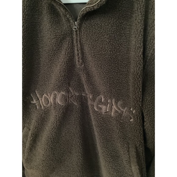 Honor‎ The Gift Script Sherpa Pullover Brown HTG230361 Size L (Oversized Fit) - Picture 7 of 14